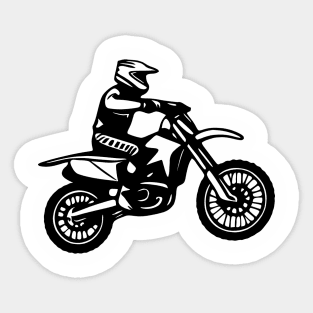 Offroad Motorcycle Rider Sticker